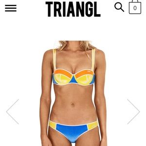 Newest Season Velvet Triangl Bathing Suit XS